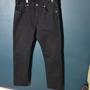 Levi's Men's Jet Black Straight Jeans